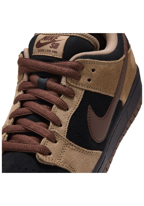 Nike SB Dunk Low Pro Sko Mænd filbert-chocolate-black-burgundy – Set oppefra
