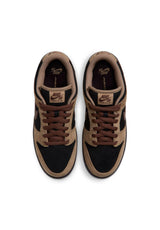 Nike SB Dunk Low Pro Mens Shoes filbert-chocolate-black-burgundy – Back view