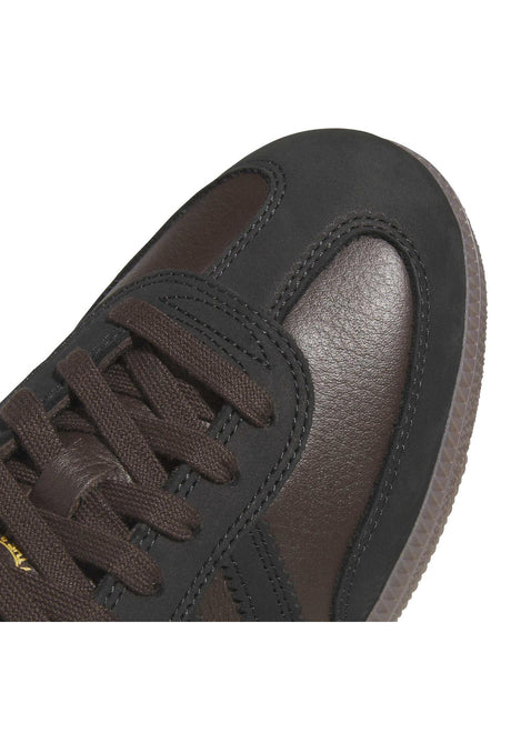 adidas-skateboarding Samba ADV Chaussures Homme darkbrown-coreblack-gum5 – Vue de dessus