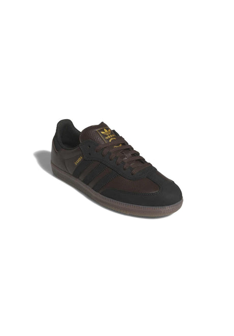 adidas-skateboarding Samba ADV Chaussures Homme darkbrown-coreblack-gum5 – Vue de face