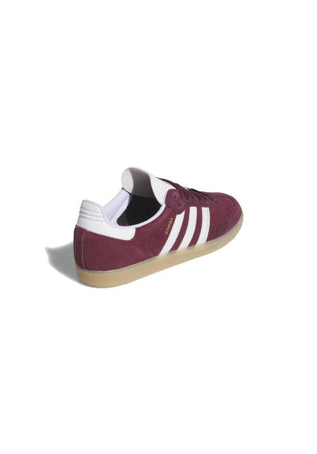 adidas-skateboarding Samba ADV Mens Shoes shadowred-ftwwhite-maroon – Back view