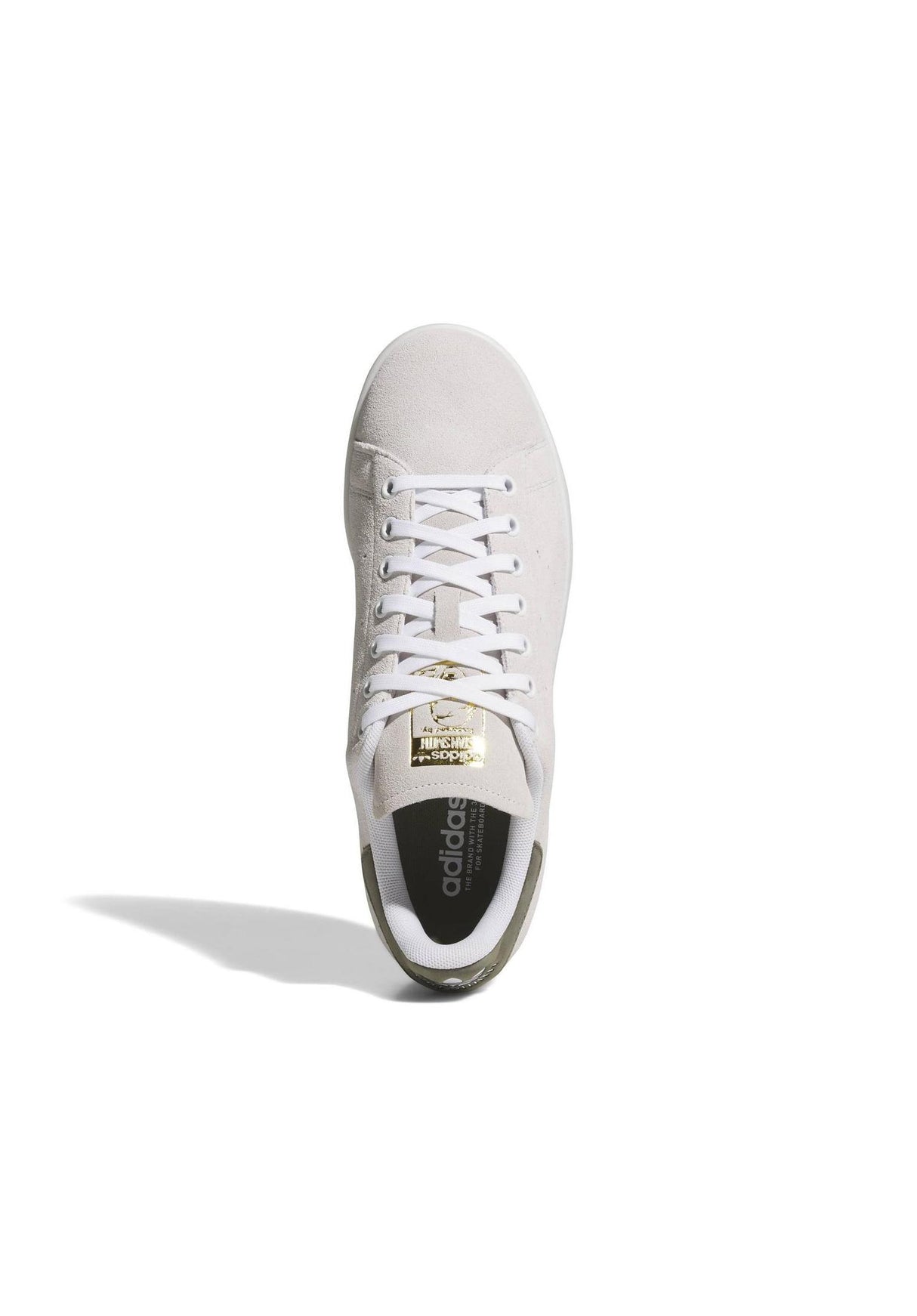 adidas-skateboarding Stan Smith ADV Schoen heren crystalwhite-olive-gold – Detailweergave 1