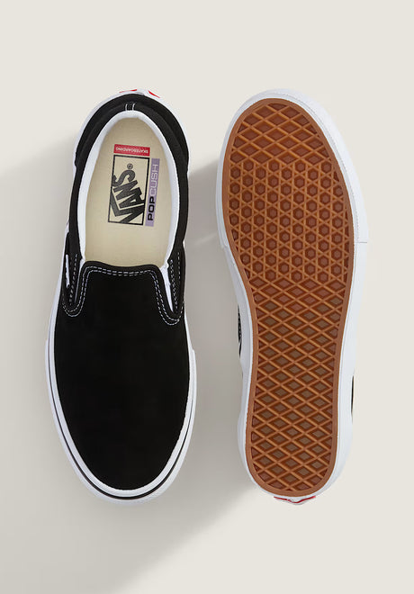 Vans Skate Slip-On Mens Shoes black – Back view