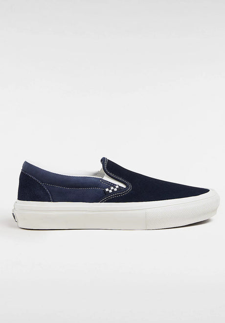 Vans Skate Slip-On Mens Shoes wrappeddeepnavy-vintagewhite – Front view