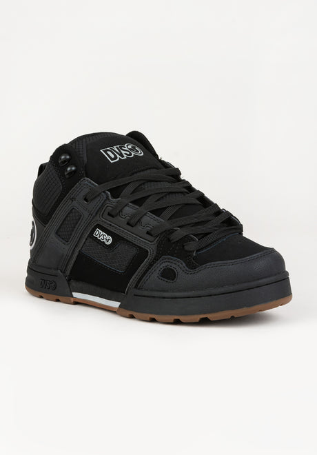 DVS Comanche Boot Sko Mænd black-reflective-charcoal-leather – Set forfra