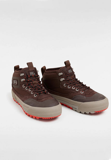 Vans MTE Half Cab Gore-Tex Scarpe da uomo bitterchocolate – Vista posteriore