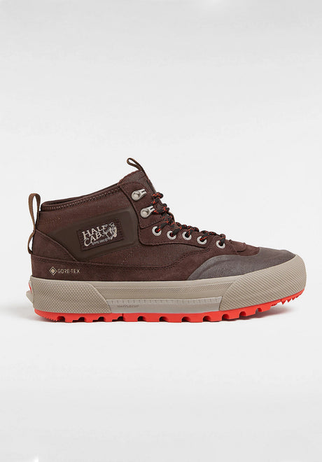 Vans MTE Half Cab Gore-Tex Scarpe da uomo bitterchocolate – Vista frontale