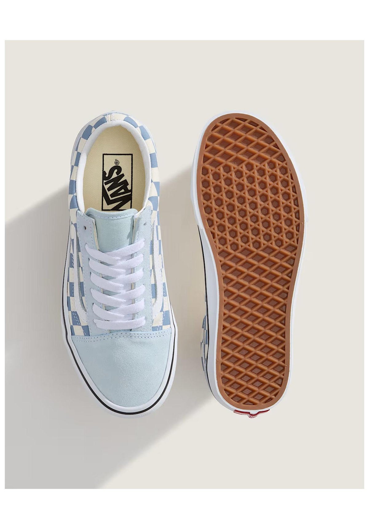 Vans Old Skool Sko Kvinder checkerboard-dawnmist – Detaljevisning 1