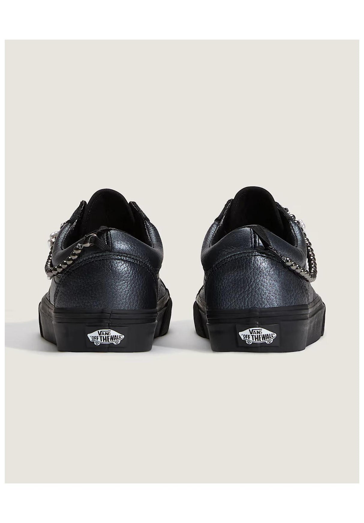 Vans Old Skool Schoen Dames metallic-blackout – Bovenaanzicht