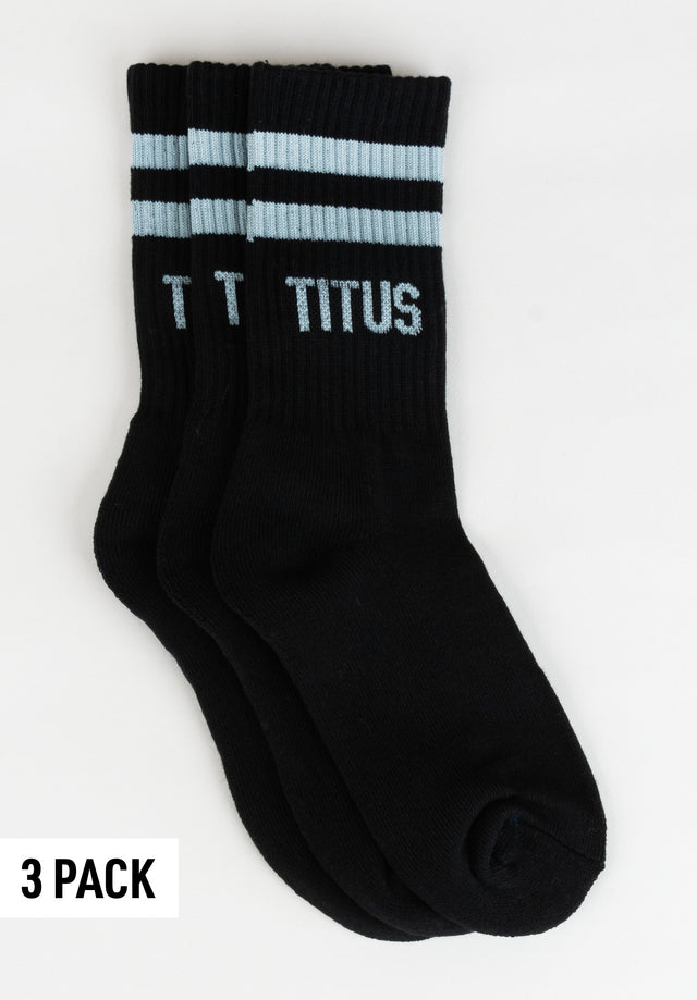 Socks 3 Pack black-mint Vorderansicht