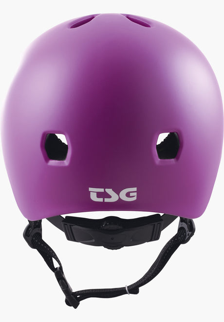 TSG Meta Solid Color Helmet satin purple magic – Back view