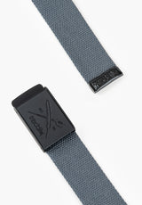 iriedaily Flag Rubber Bælte anthracite – Set bagfra