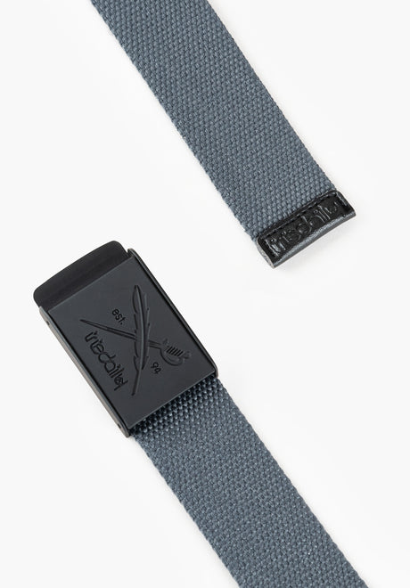 iriedaily Flag Rubber Bælte anthracite – Set bagfra