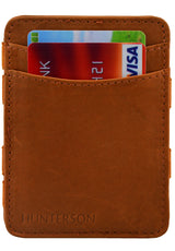 Magic Coin Wallet RFID cognac Closeup2