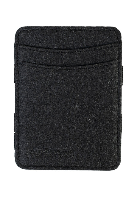 Magic Wallet Coin Vegan charcoal Vorderansicht