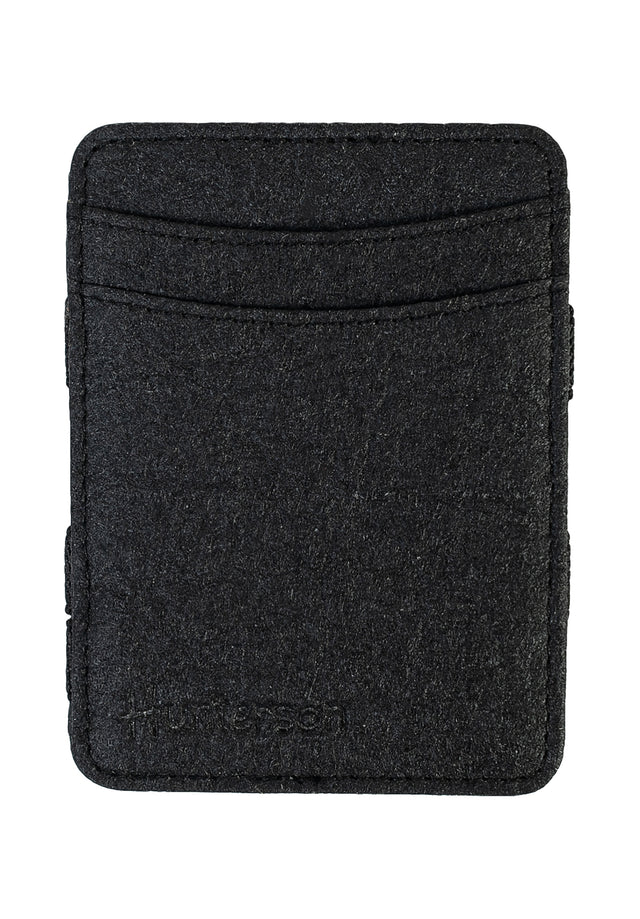 Magic Wallet Coin Vegan charcoal Vorderansicht