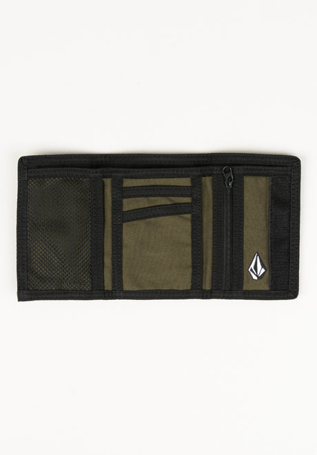 Volcom Ninetyfive Trifold Wallet black – Back view
