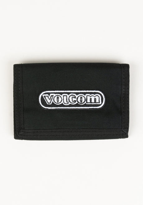 Volcom Ninetyfive Trifold Wallet black – Front view