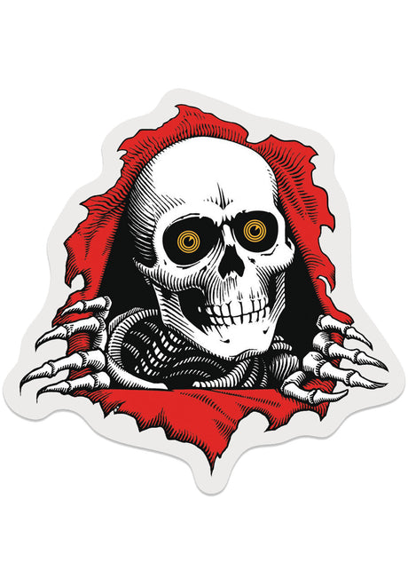 Powell-Peralta Ripper 3" Sticker diverse artikel white – Set forfra