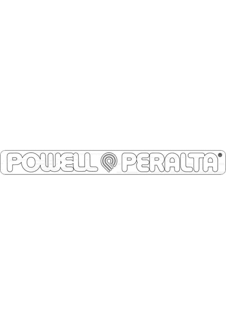Powell-Peralta Strip Sticker 4" Articoli vari clear-white – Vista frontale