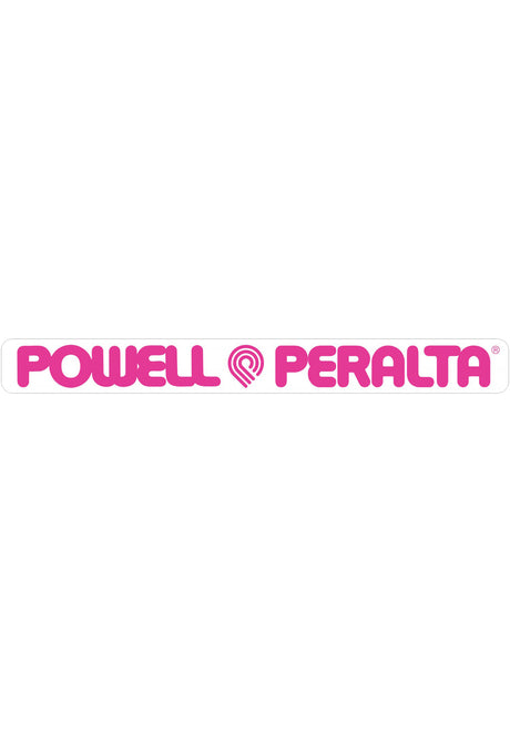 Powell-Peralta Strip Sticker 4" Articoli vari clear-pink – Vista frontale