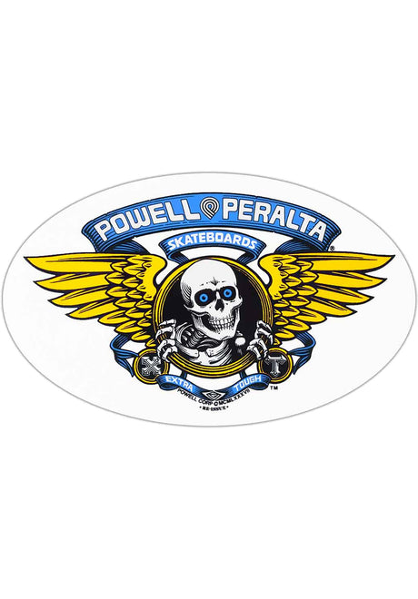 Powell-Peralta Winged Ripper 6.5" Sticker Articoli vari blue – Vista frontale