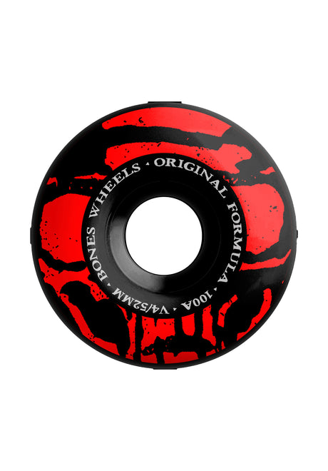 100's Originals Mummy Skulls V4 Wide 100A black-red Vorderansicht