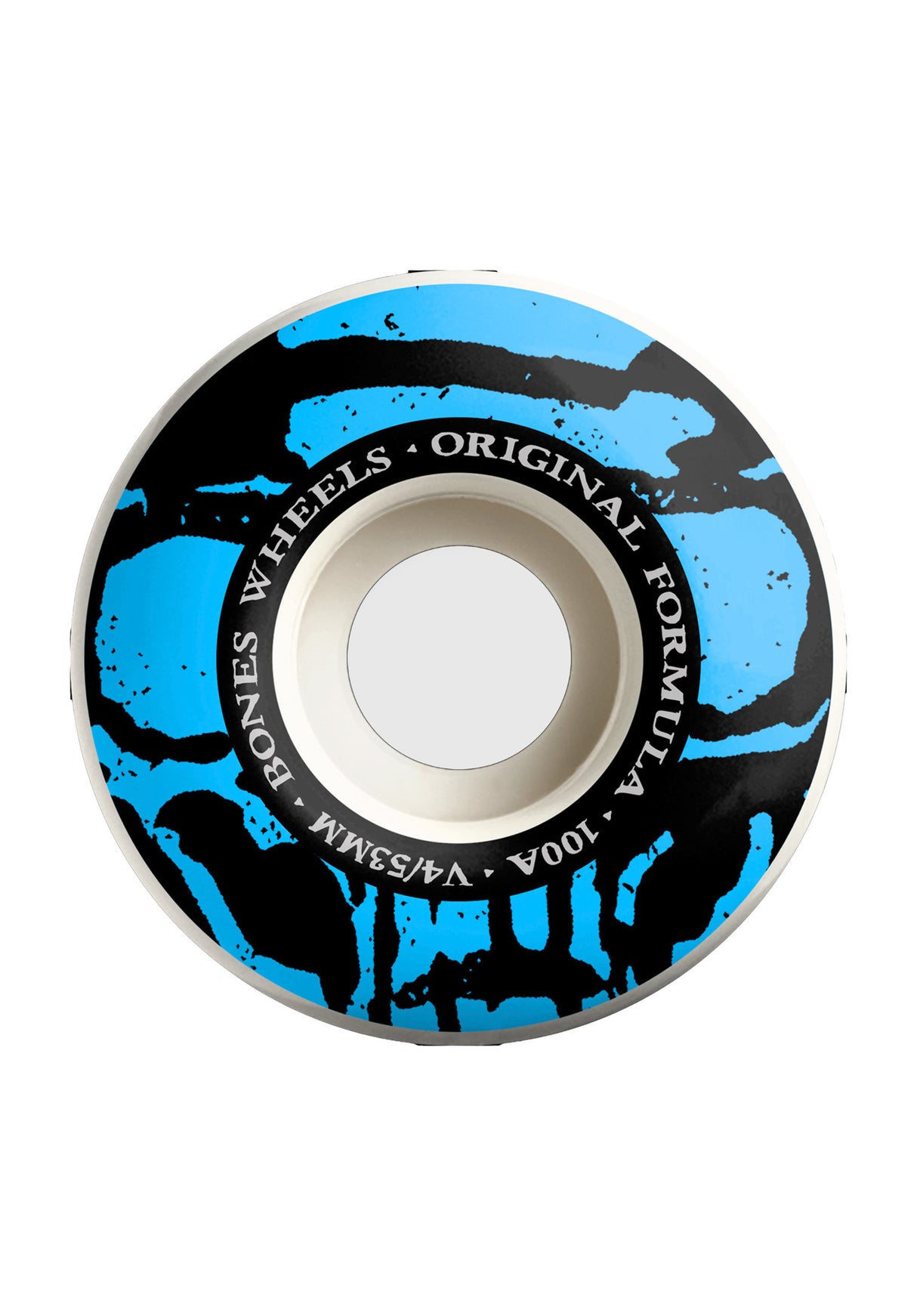 100's Originals Mummy Skulls V4 Wide 100A white-blue Vorderansicht