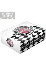 1" Kreuz 12er black-silver Vorderansicht