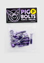1" Kreuz Anodized Bolts Set purple Vorderansicht