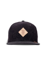 6P SB Waffle Cord black Rueckenansicht