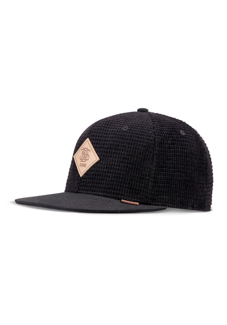 6P SB Waffle Cord black Vorderansicht