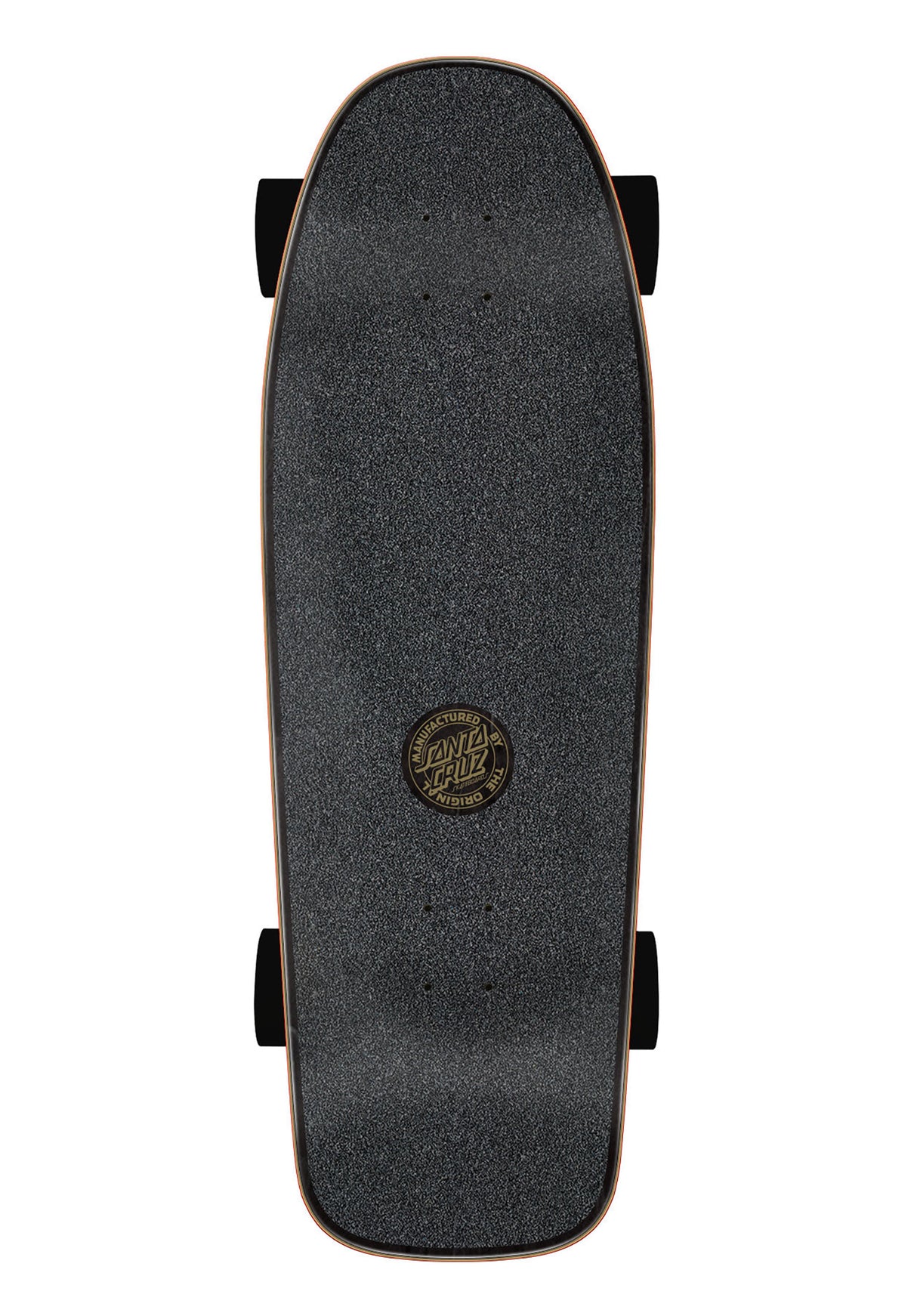 80's Rider Handled Dot Carver Surf Skate black Rueckenansicht