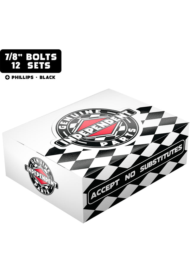 7/8" Kreuz 12er black Vorderansicht