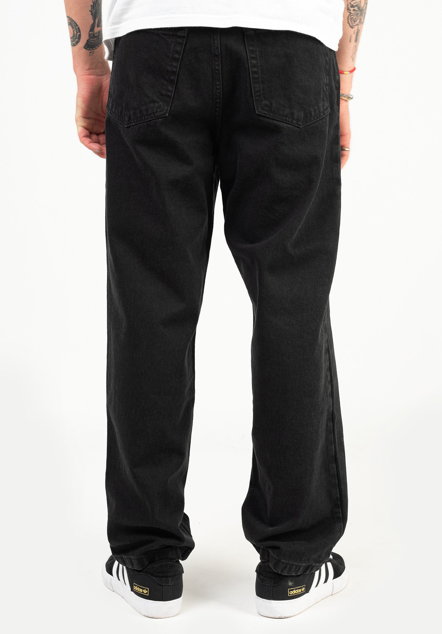 【美品】POLAR SKATE CO. '93 DENIM PANTS 93 Pants - Silver Black – Polar Skate Co.