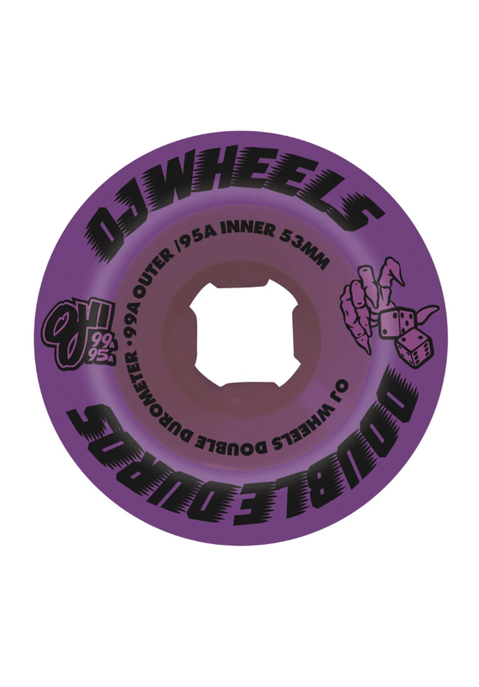 oj double duro 56㎜101a/95a 58mm White 101a/95a Double Duro | OJ Skate Wheels