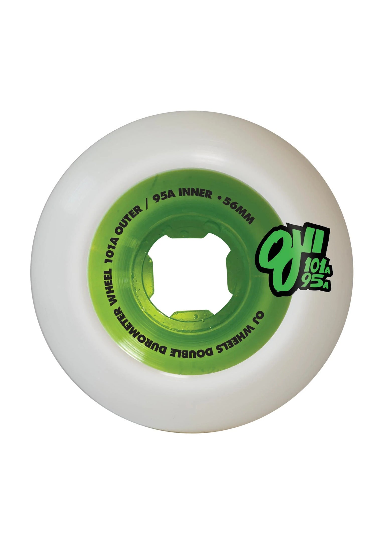 Double Duro Mini Combo 101A/95A OJ Wheels Wheel in white-green – TITUS