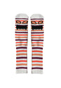 Monster Face Mini Stripes Crew orange Vorderansicht