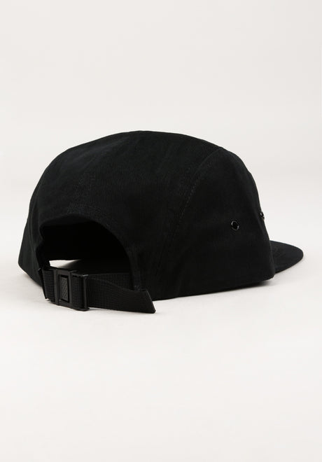 5-Panel Cap black Rueckenansicht