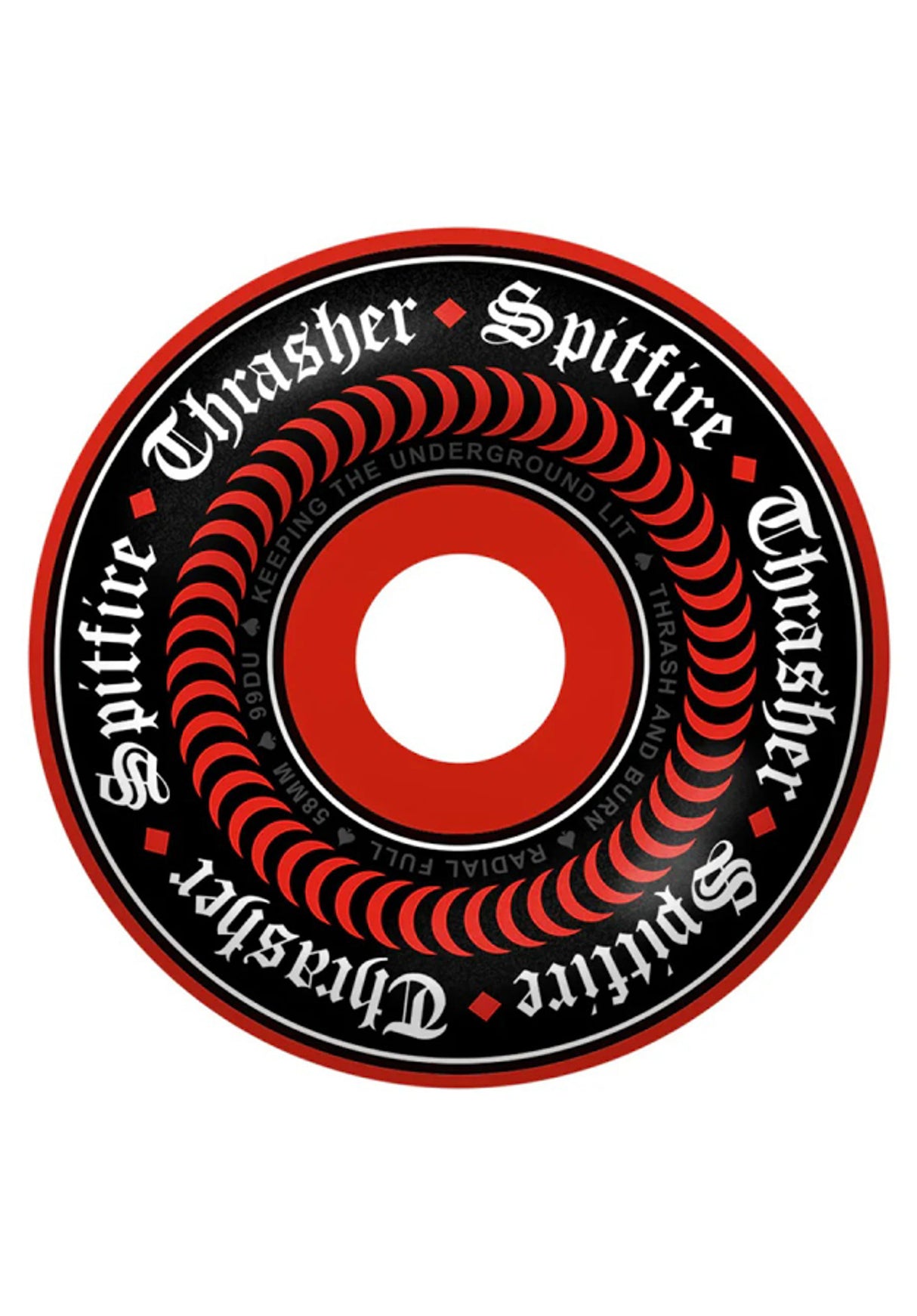 Formula Four Radial Full x Thrasher Oath 99A red Vorderansicht