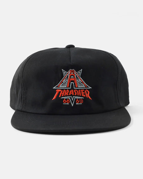 Golden Gate Snapback black Vorderansicht