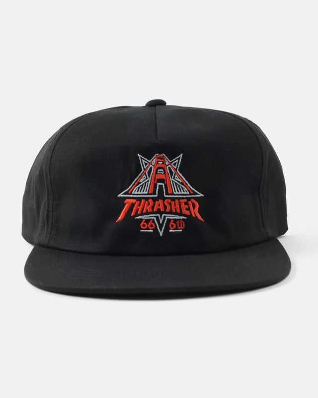 Golden Gate Snapback black Vorderansicht
