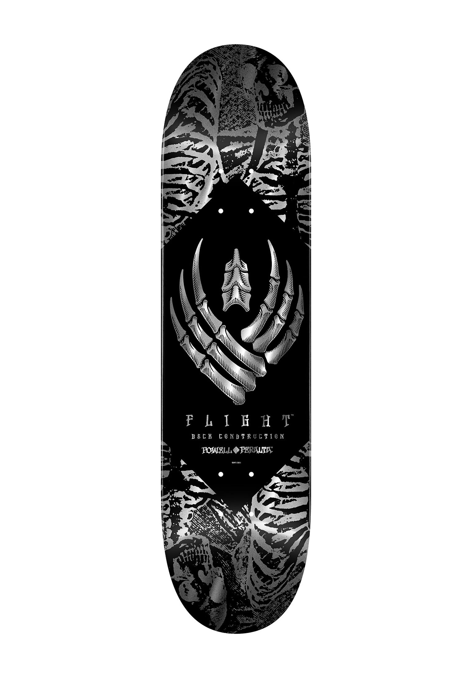 Flight Pro Shape 243 K26 Skeleton Powell-Peralta Deck in silver