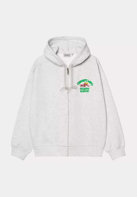 Pronto Sweat Jacket ashheather Vorderansicht