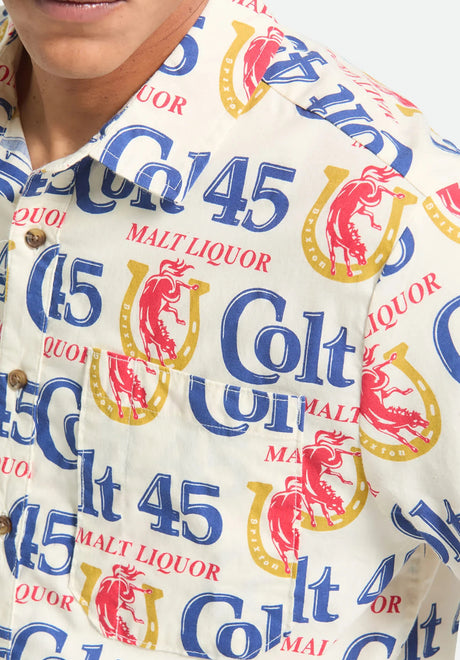 Brixton x Colt 45 Shirt-Shortsleeve multi – Detail view 1