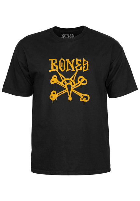 Bones Wheels Vato OP T-shirt black – Vista frontale