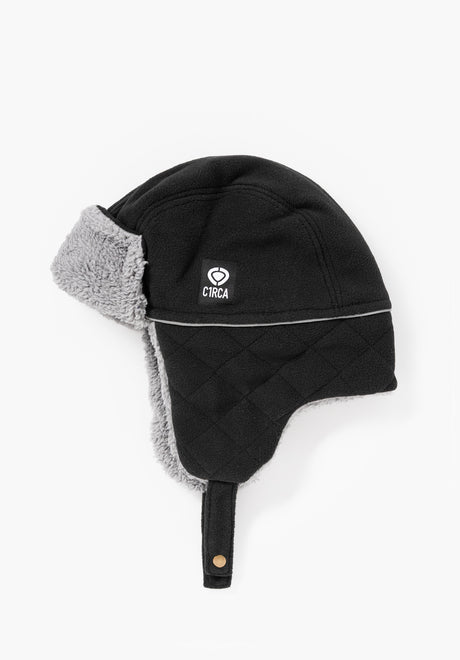 Combat Trapper Hat black Vorderansicht