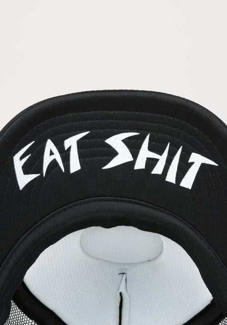 Suicidal Skates Patch / Eat Shit Flip Mesh black Closeup1