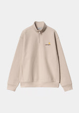 Half Zip American Script fleurdesel Vorderansicht