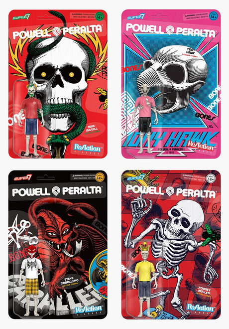Powell-Peralta ReAction Figure Wave 2 12-Pack multicolored Rueckenansicht